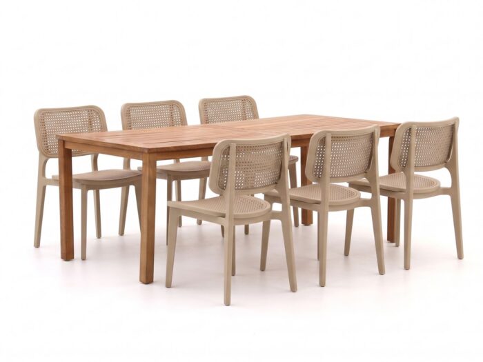 Forza Furniture Forza Xitta/Liverpool 210cm dining tuinset 7-delig Laagste prijsgarantie!
