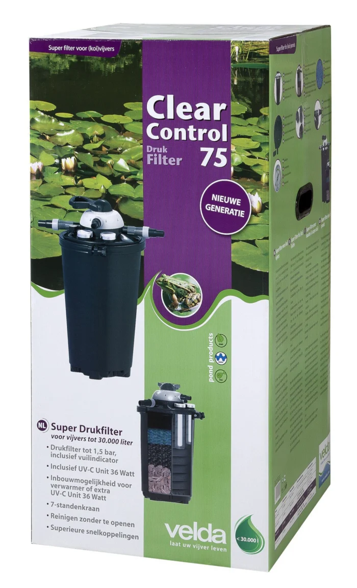 Velda Drukfilter Clear Control 75 - Zie Foto