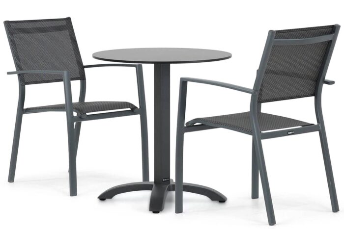 Lifestyle Garden Furniture Sella/Talao 70 cm dining tuinset 3-delig – Grijs-antraciet