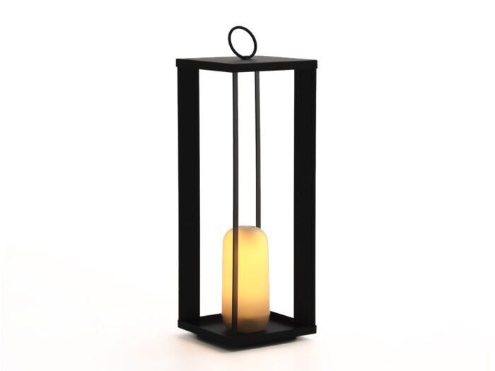 New Garden Siroco lantaarn led oplaadbaar dimbaar ø 18cm (h: 50cm) Laagste prijsgarantie! – Zwart