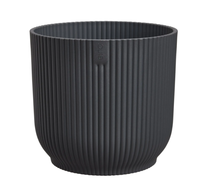 Elho Vibes fold rond mini 9 cm antraciet bloempot – grijs