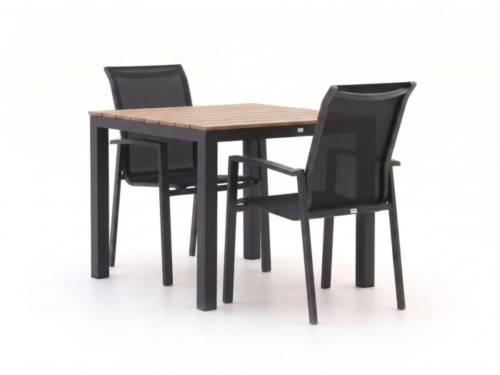 Forza Furniture Forza Centallo/Fidenza 90cm dining tuinset 3-delig stapelbaar Laagste prijsgarantie!