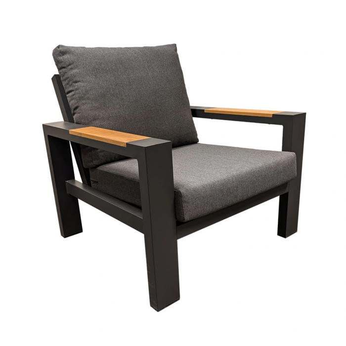 Buitengewoon de boet Benton Lounge Tuinstoel Antraciet – grijs