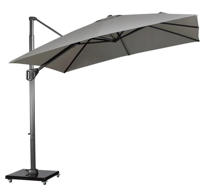 Platinum Zweefparasol Challenger T1 Telescope premium 350x350 cm zonwering - tweekleurig