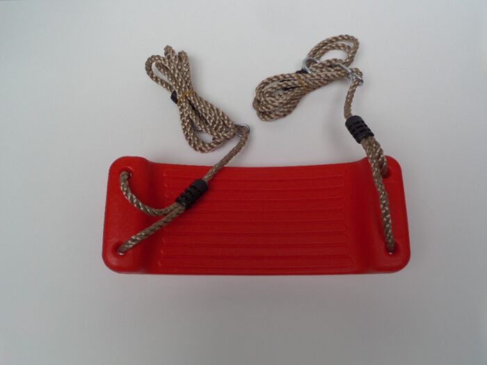 Hermic Schommelzitje in kunststof 430x165x85 mm pp-touw rood