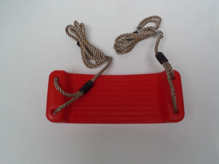 Hermic Schommelzitje in kunststof 430x165x85 mm pp-touw rood