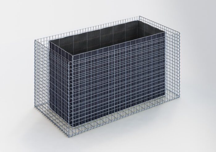 Gabiona Deutschland Rechthoekig verhoogd bed 200 cm x 100 cm x 100 cm (L x H x D), maaswijdte 5 x 5 cm, wanddikte 15 cm
