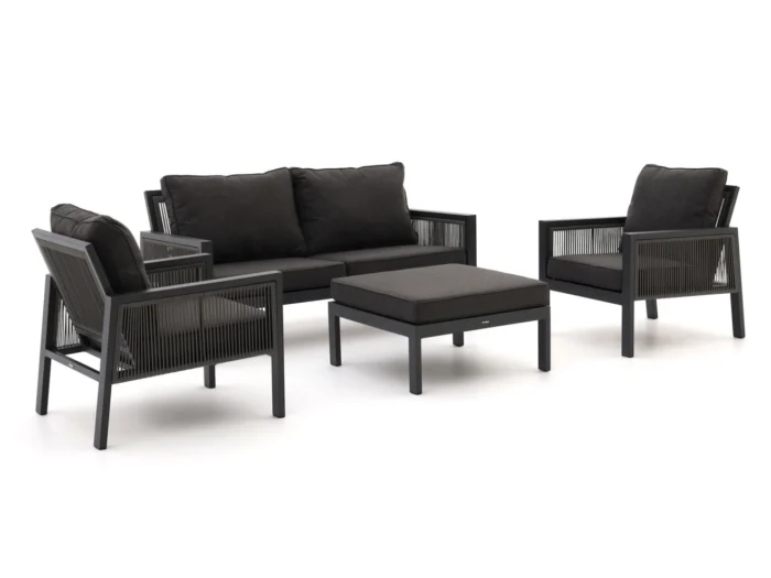 Manifesto Furniture Alzano stoel-bank loungeset 4-delig - Grijs
