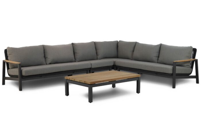 Coco Ralph/Riviera 120 cm hoek loungeset 5-delig – Grijs-antraciet