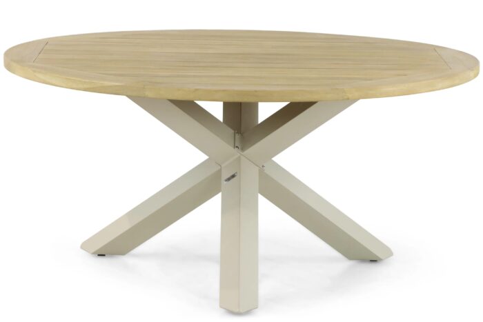 Lifestyle Garden Furniture Rockville dining tuintafel 160 cm – Taupe-naturel-bruin