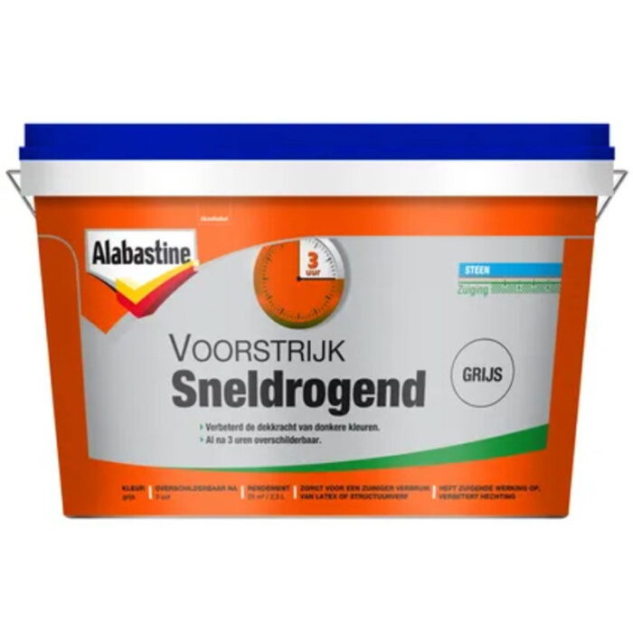 Alabastine Voorstrijk sneldrogend grijs 2,5l