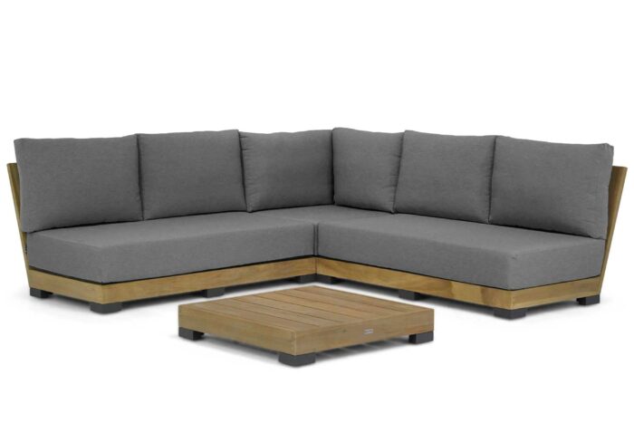 Lifestyle Garden Furniture Hilton hoek loungeset 4-delig – Old teak greywash