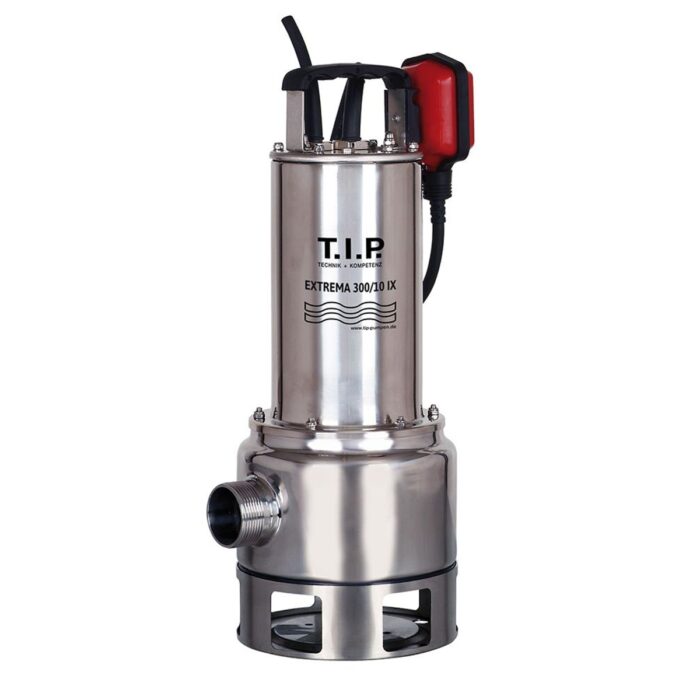 T.I.P. Extrema 300/10 Pro Vuilwater Dompelpomp – Rood / zwart / RVS