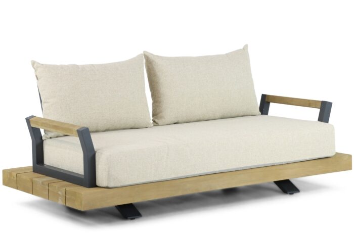 Santika Furniture Supreme lounge tuinbank 2-zits – Old teak greywash