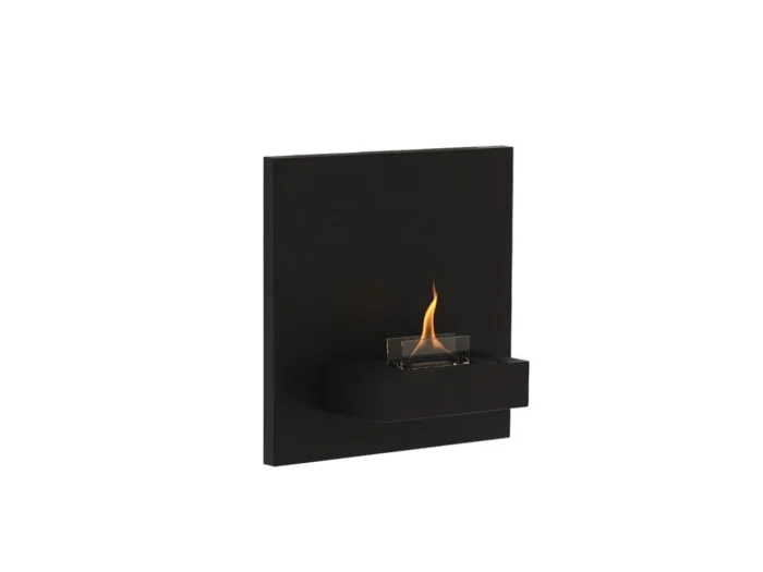 Tenderflame Square 90 wandhaard 45x45x23cm - Zwart