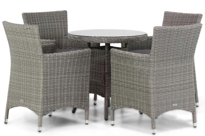 Garden Collections Dublin/Bolton 70 cm dining tuinset 5-delig – Grijs-antraciet