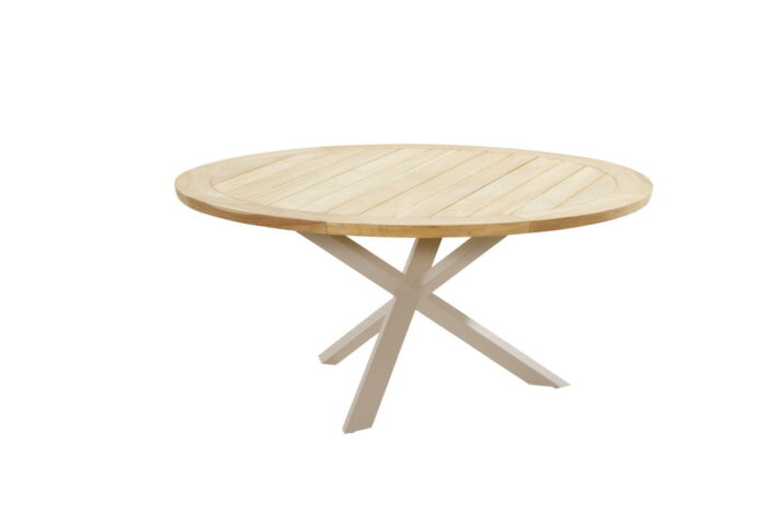 4so Prado Diningtafel Teak Latte diameter 160 cm Taste – bruin