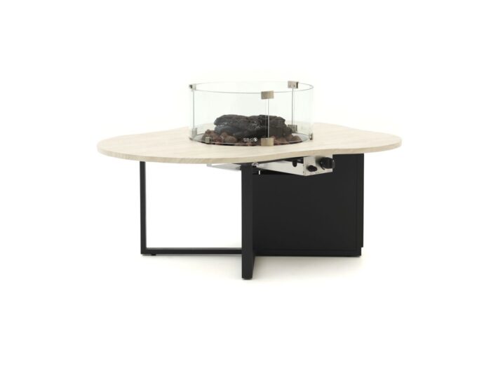 Cosiloft Novi lounge vuurtafel 125x102x50cm Laagste prijsgarantie! – Grijs