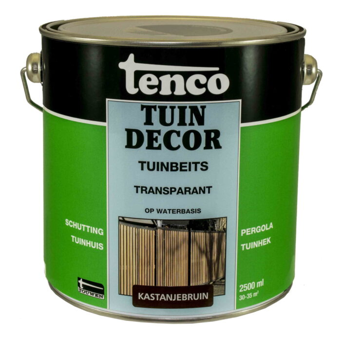 Tenco Tuindecor transparant kastanjebruin 2,5l verf/beits – bruin