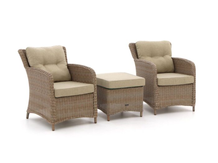 Intenso Furniture Intenso Leone/Milano lounge balkonset 3-delig Laagste prijsgarantie! – Bruin