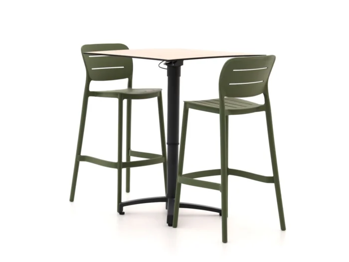 Forza Furniture Pazzia/Canzo 70cm barset 3-delig stapelbaar verstelbaar - Taupe