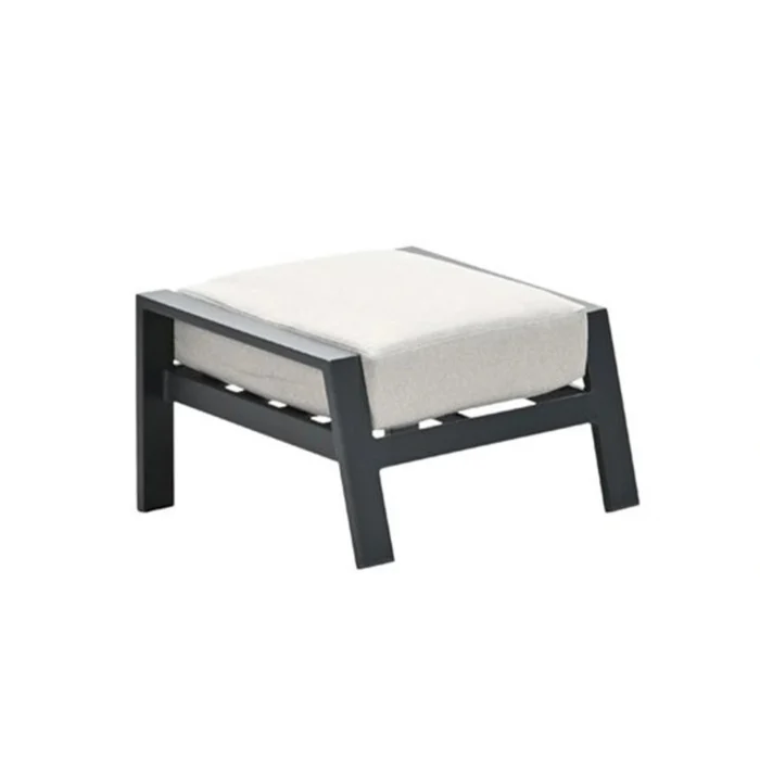 Garden impressions Lincoln Voetenbank Carbon Black - beige;grijs
