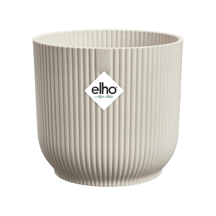 Elho Vibes fold rond 18 cm linnen wit bloempot