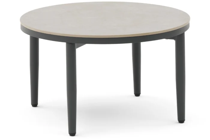 Coco Ibiza loungetafel ø 70 cm - Grijs-antraciet
