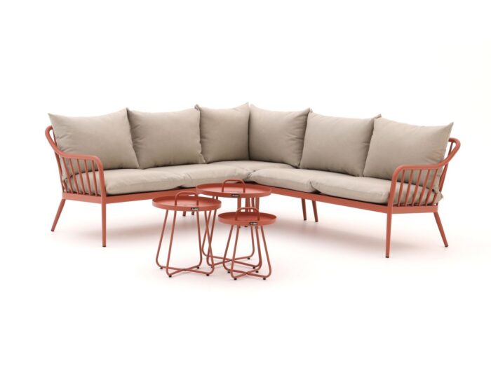 Manifesto Furniture Manifesto Celante/Pito hoek loungeset 6-delig Laagste prijsgarantie! – Oranje