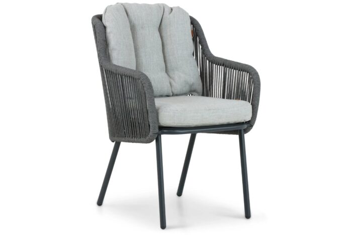 Santika Furniture Nanda dining tuinstoel – Grijs-antraciet