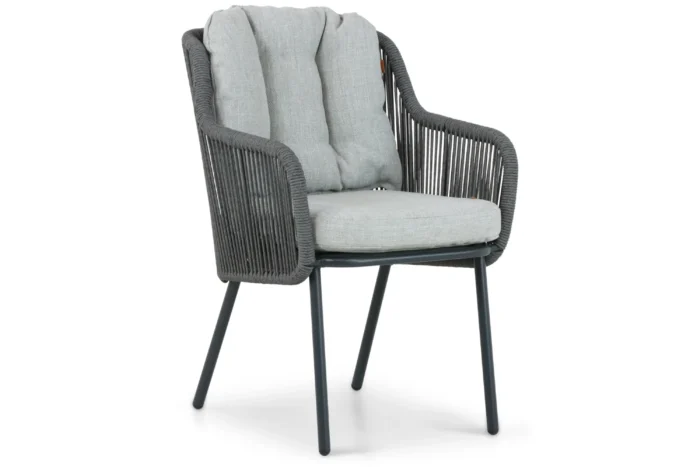 Santika Furniture Nanda dining tuinstoel - Grijs-antraciet