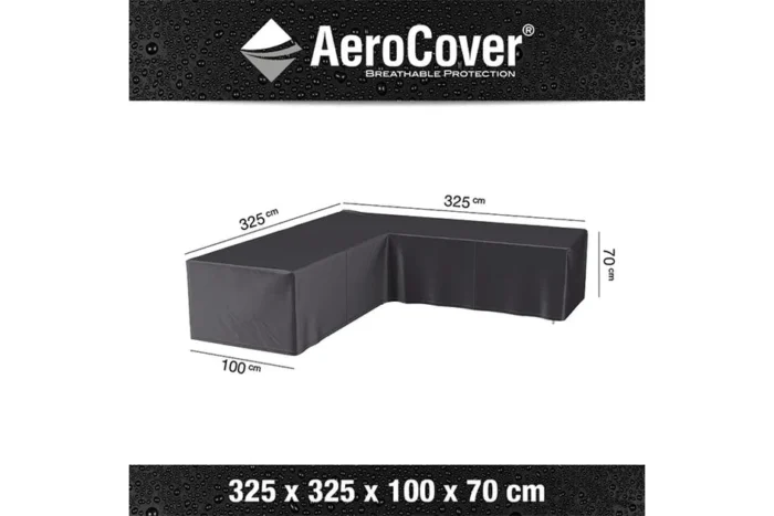 Platinum AeroCover | Loungesethoes 325 x 325 x 100 x 70(h) | L-vorm