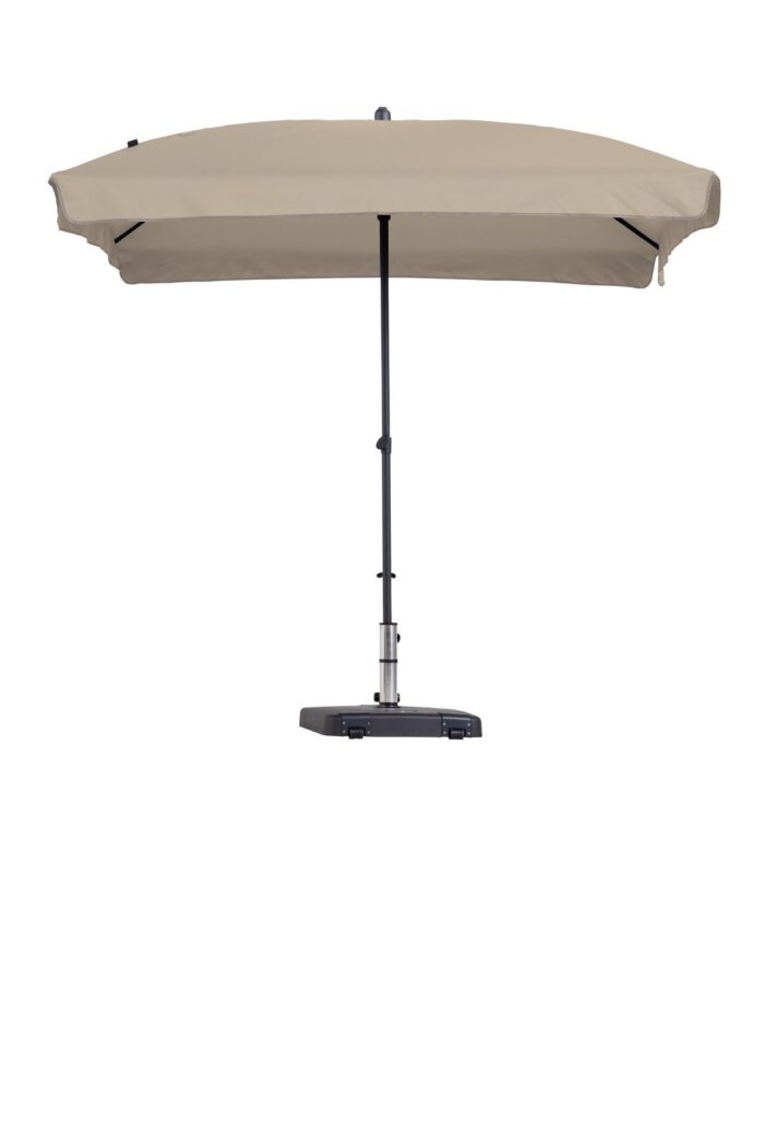 Madison Stokparasol Patmos luxe 210×140 cm Polyester ecru zonwering – bruin