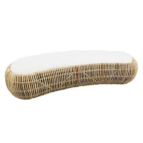 Van der leeden Bean bank rotan – tweekleurig