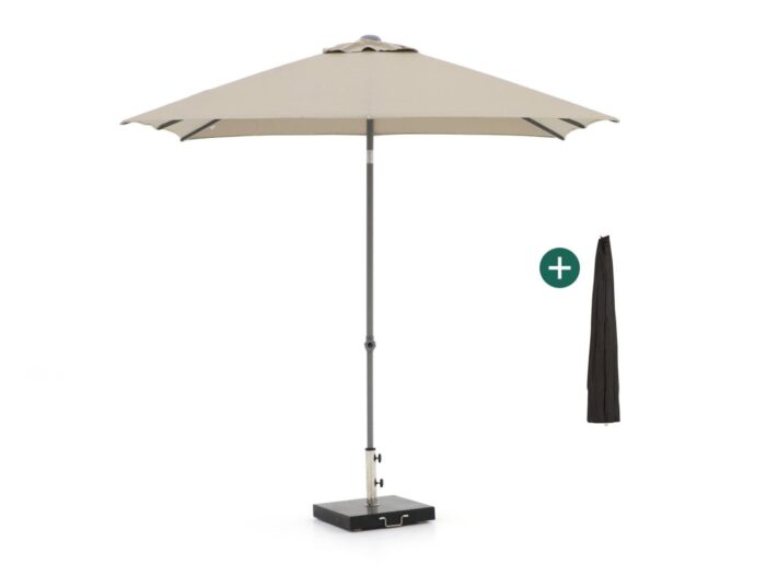 Shadowline Push-up parasol 240x240cm Laagste prijsgarantie! – Taupe