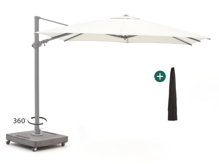 Shadowline Austin zweefparasol 300x300cm Laagste prijsgarantie! – Grijs