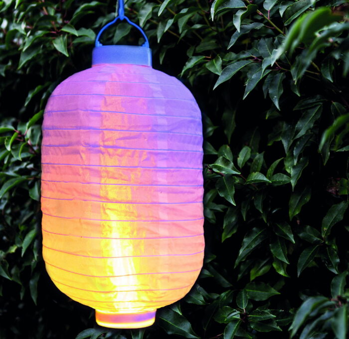 Annas collection Solar lampion met vlameffect wit 20×30 cm Anna’s Collection