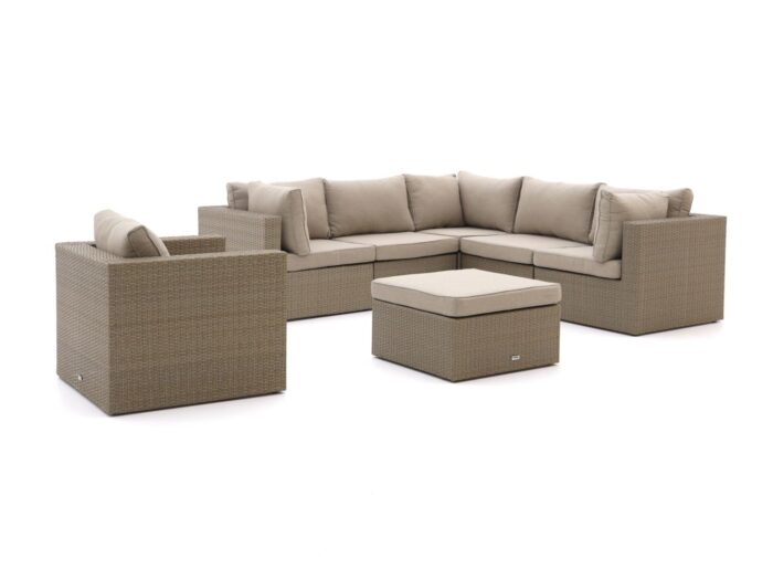 Forza Furniture Cecita hoek loungeset 7-delig 6-zits – Taupe