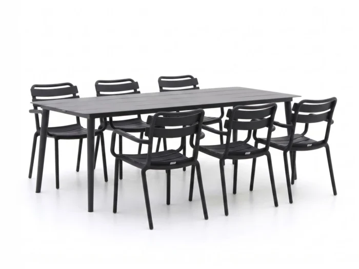 Forza Furniture Vico/Sora 220cm dining tuinset 7-delig stapelbaar