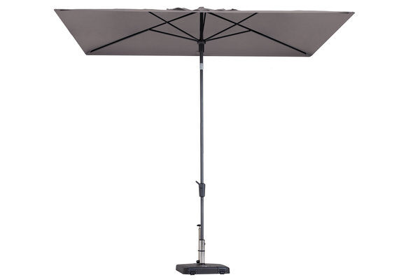 Madison Sun square grey stokparasol 250 x 125 cm zonwering – grijs