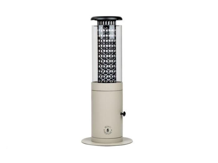 Monti HeatLine + 15% kassakorting | Ember pellet terrasverwarmer ø24cm (h: 58cm) – Taupe
