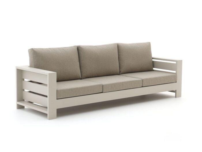 Bellagio tuinmeubelen Bellagio Avolo lounge tuinbank 3-zits 265cm Laagste prijsgarantie! – Taupe