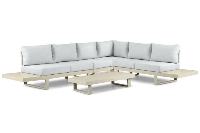 Lifestyle Garden Furniture Lorenzo hoek loungeset 7-delig – Taupe-naturel-bruin