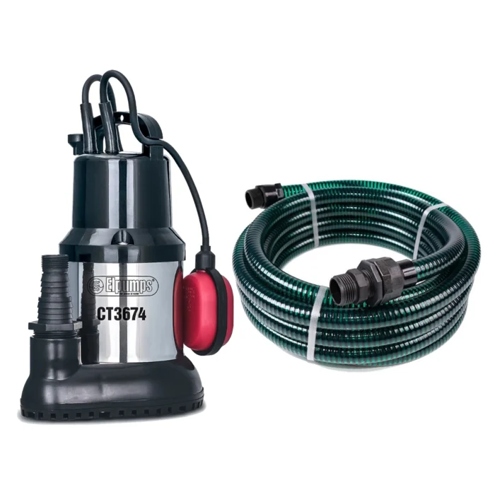 EL Pumps Puddle 600 Vlakzuiger Dompelpomp - Blauw / oranje / RVS