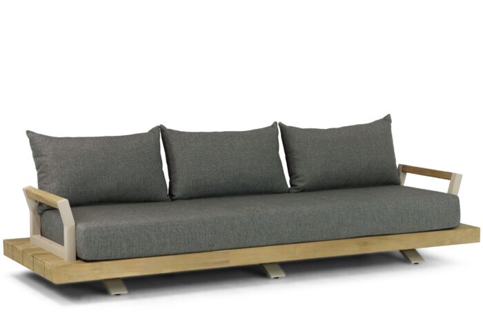 Santika Furniture Supreme lounge tuinbank 3-zits – Old teak greywash