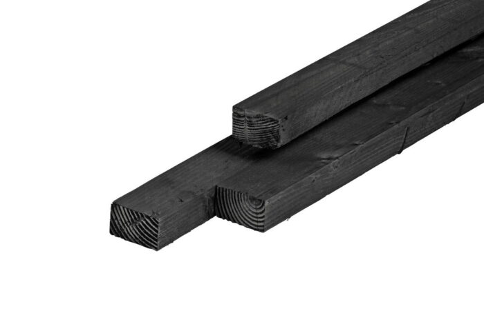 Tuindeco Regel douglas zwart geimpregneerd 4,5×7,5×300 cm