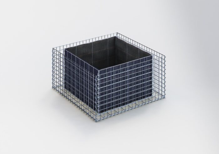 Gabiona Deutschland Rechthoekig verhoogd bed 100 cm x 50 cm x 100 cm (L x H x D), maaswijdte 5 x 5 cm, wanddikte 10 cm
