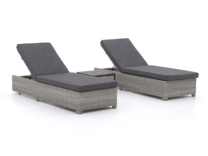 Intenso Furniture Carpino/Velino ligbed set 3-delig – Grijs