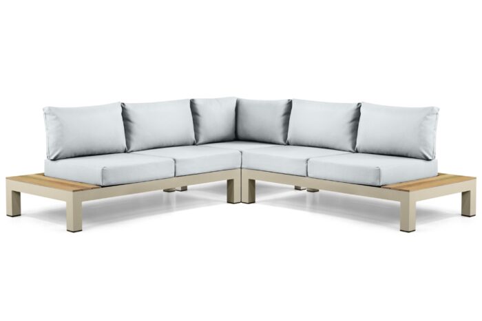 Lifestyle Garden Furniture Vittoria hoek loungeset 3-delig – Taupe-naturel-bruin