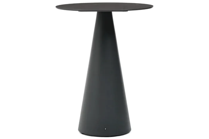 Santika Furniture Serino bartafel 80 cm - Grijs-antraciet